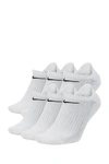 Nike Everyday Cushion No-show Socks In 100 White/black