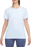 Nike Dri-fit Crewneck T-shirt In 423blue Tint/ White