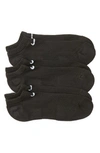 Nike Everyday Cushion Training No-show Socks In 010 Black/white