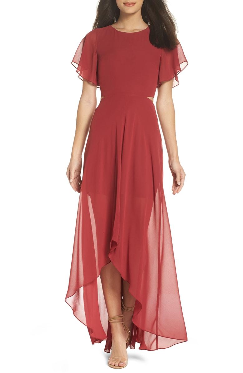 ali & jay cutout maxi dress