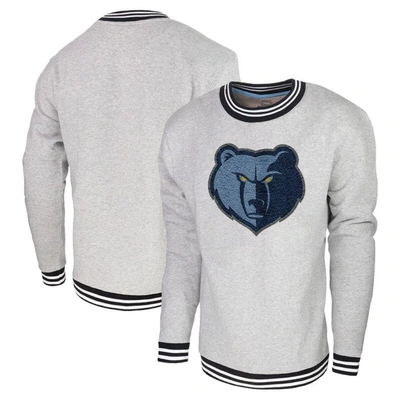 Stadium Essentials Heather Gray Memphis Grizzlies Club Level Pullover Sweatshirt