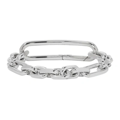 Maison Margiela Silver Chain Bracelet In 951 Silver