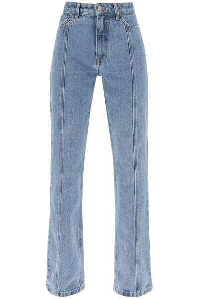 Rotate Birger Christensen Straight Cut Jeans In Blue