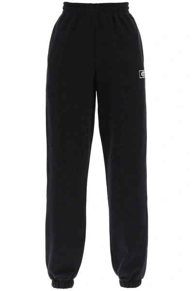 Rotate Birger Christensen Joggers With Logo Embroidery In Black