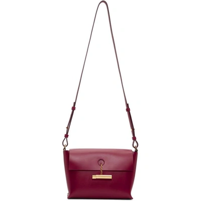 Sophie Hulme Red The Pinch Crossbody Bag In Raspberry