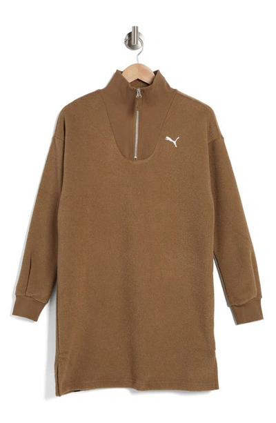 Puma Her Winterized Long Sleeve Dress In Chocolate Chip | ModeSens