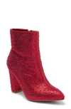 Top Guy Shoes Brazil Pointy Toe Boot In Red