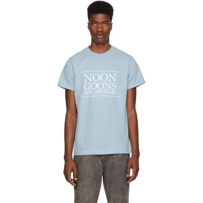 Noon Goons Blue Los Angeles T-shirt In Sky Blue