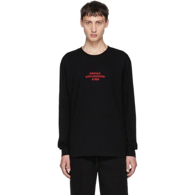 Stolen Girlfriends Club Black Gothic Long Sleeve T-shirt In Jetblack