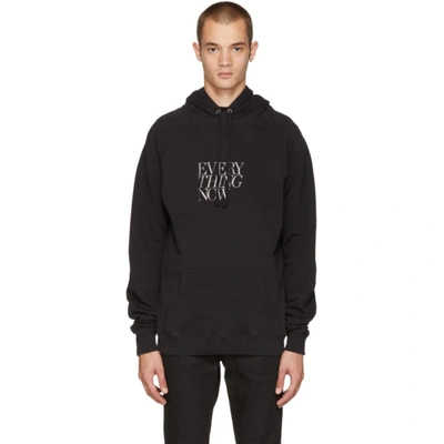 Saint Laurent Sweatshirt With Everything Now In Faded Black