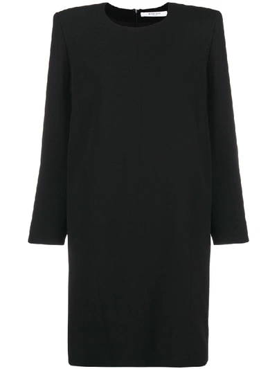 Givenchy Structured Shoulder Mini Dress In Black