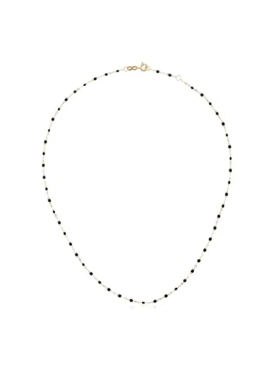 Gigi Clozeau 18kt Yellow Gold Classic Gigi Black Beaded Necklace