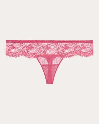 La Perla Women's Lace G String In Pink