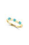 Effy Turquoise Ring In Yellow Gold/ Blue
