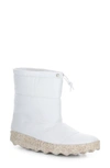Asportuguesas By Fly London Cale Recycled Polyester Quilted Boot In Blanco Recycled Polyester