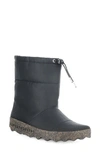 Asportuguesas By Fly London Cale Recycled Polyester Quilted Boot In Black Recycled Polyester