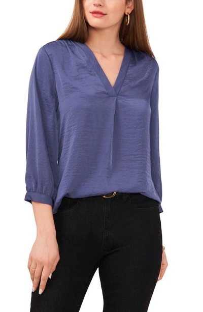 Vince Camuto Rumple Fabric Blouse In Dusk