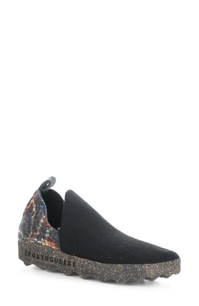 Asportuguesas By Fly London City Slip-on Sneaker In 008 Black Felt Presente