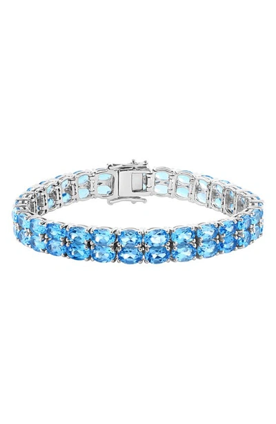 Effy Sterling Silver Stone Bracelet In Blue
