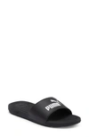 Puma Cool Cat 2.0 Slide Sandal In Black- White