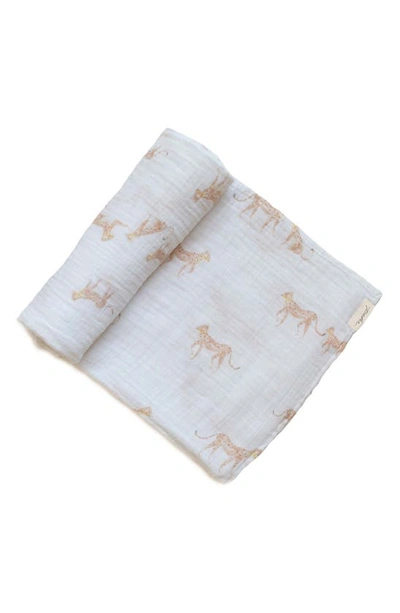 Pehr Follow Me Organic Cotton Swaddle In Cheetah