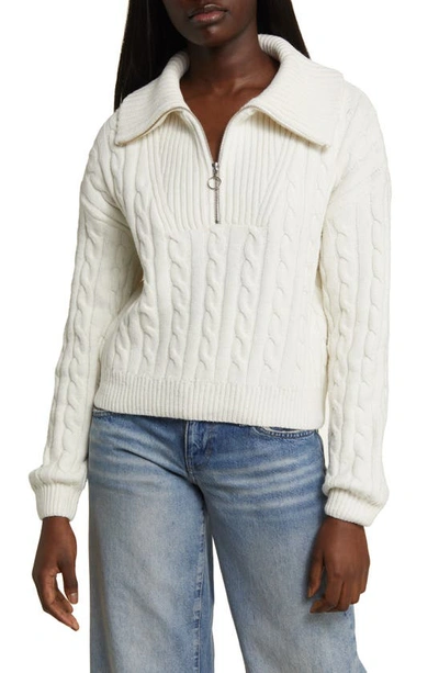 Bp. Quarter Zip Sweater In Ivory