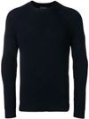 Roberto Collina Long-sleeve Fitted Sweater - Blue