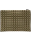 No Ka'oi Chocolate Bar Quilted Clutch In Green