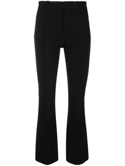 Joseph Flared Tailored Trousers In Black