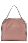 Stella Mccartney Mini Falabella Faux Leather Tote In Pink