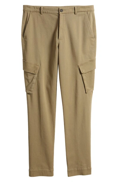 Atm Anthony Thomas Melillo Slim Fit Washed Cotton Twill Cargo Trousers In Oil Green