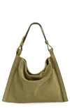 Proenza Schouler White Label Minetta Suede Shoulder Bag In Bamboo 316