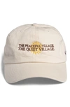 Museum Of Peace And Quiet X Disney 'the Lion King' Peaceful Village Embroidered Baseball Cap In Bone