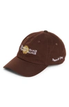 Museum Of Peace And Quiet Museum Of Peace & Quiet X Disney 'the Lion King' Peaceful Village Embroidered Baseball Cap In Brown