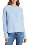 Nordstrom Rib Organic Cotton & Merino Wool Sweater In Blue Thread