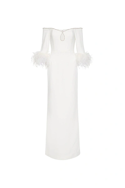 Rebecca Vallance Plume Keyhole Gown