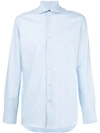 Borriello Micro Check Shirt - Blue