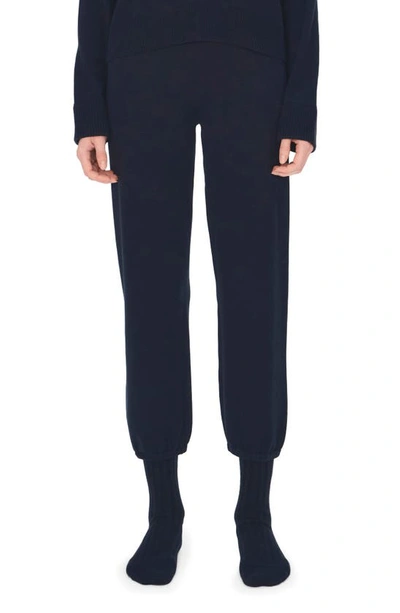 Simkhai Cotton & Cashmere Crop Joggers In Midnight