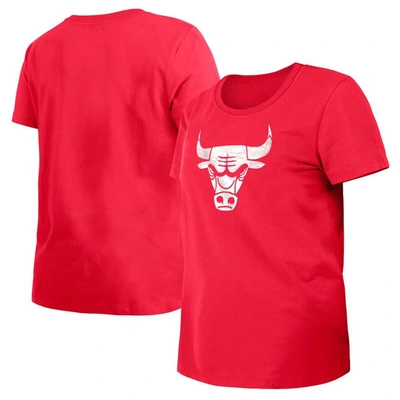 New Era Women's  Red Chicago Bulls 2023/24 City Edition T-shirt