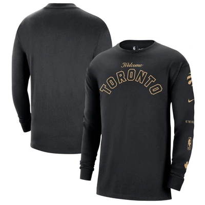Nike Black Toronto Raptors 2023/24 City Edition Max90 Expressive Long Sleeve T-shirt