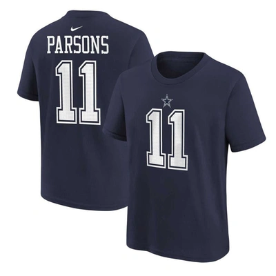 Nike Kids' Preschool  Micah Parsons Navy Dallas Cowboys Player Name & Number T-shirt