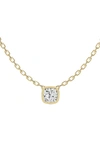 Jennifer Fisher Cushion Lab Created Diamond Pendant Necklace In D1.0ct - 18k Yellow Gold