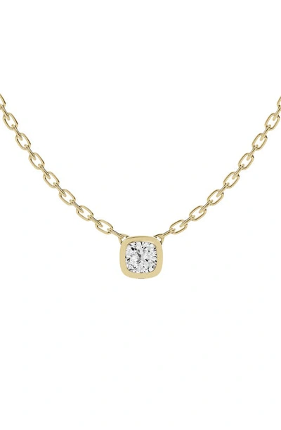 Jennifer Fisher Cushion Lab Created Diamond Pendant Necklace In D0.5ct - 18k Yellow Gold