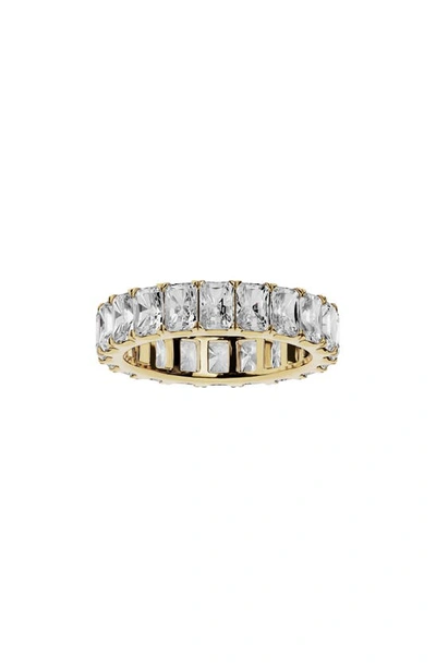 Jennifer Fisher Emerald Cut Lab Created Diamond Eternity Ring In 18k Yellow Gold