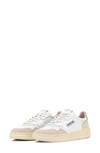 Autry Medalist Low Sneaker In White/ White Pepper