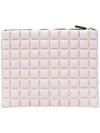 No Ka'oi Chocolate Bar Quilted Clutch In Pink