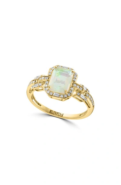 Effy Ethiopian Opal & Diamond Ring In Yellow Gold