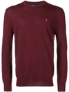 Polo Ralph Lauren Classic Fitted Jumper In Red