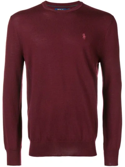 Polo Ralph Lauren Classic Fitted Jumper In Red