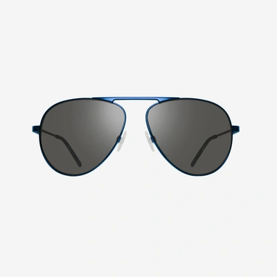 Revo Metro Ocean Blue & Graphite Aviator Sunglasses Re116305gy In Black